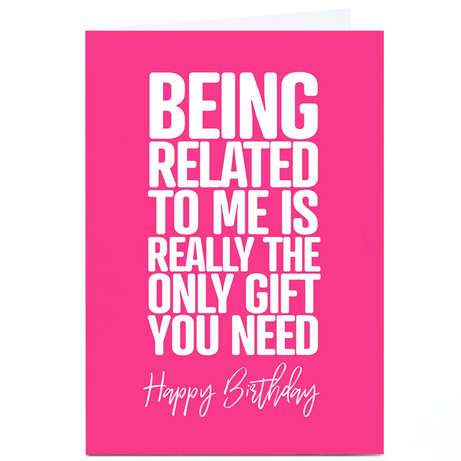 Best Personalised Punk Birthday Card - The Only Gift You Need For Brother|For Sister