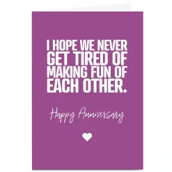 Card Factory Personalised Punk Cards Anniversary Card - Making Fun