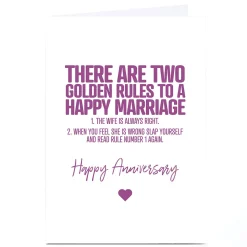 Online Personalised Punk Cards Anniversary Card - Happy Marriage Funny|Anniversary
