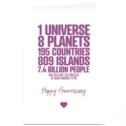Discount Personalised Punk Cards Anniversary Card - Married to Me Funny|Anniversary