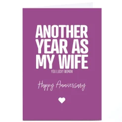 New Personalised Punk Cards Anniversary Card - Another Year Funny|Anniversary