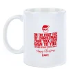 Card Factory Personalised Punk Christmas Mug - On the First Day