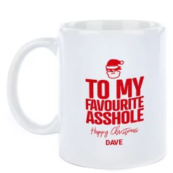 Card Factory Personalised Punk Christmas Mug - To my Favourite
