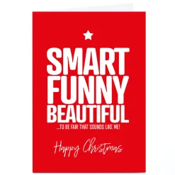 New Personalised Punk Christmas Card - Smart Funny Beautiful Funny|Christmas