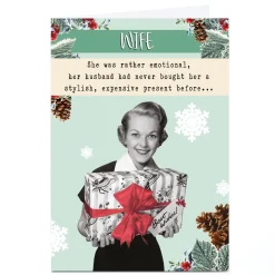 Outlet Personalised Quitting Hollywood Christmas Card - Wife Present Funny|Christmas