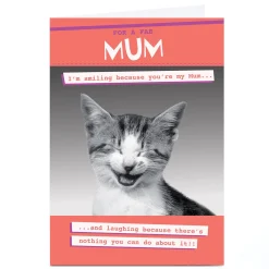 Discount Personalised Quitting Hollywood Mother's Day Card - Mum I'm Smiling For Mum|Funny