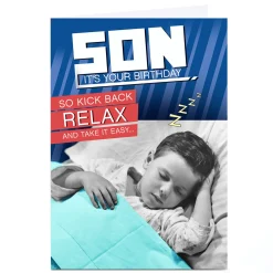 Best Personalised Quitting Hollywood Birthday Card - Son, Relax For Son|Funny