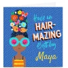 Card Factory Personalised Rachel Clynick Birthday Card - Hair-mazing