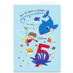 Discount Personalised Rachel Griffin Birthday Card - Happiest Of Birthdays Kids For Son|For Grandson