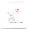 Outlet Personalised Rachel Griffin Birthday Card - Pink Rabbit, 1 Kids 1St Birthday|For Kids