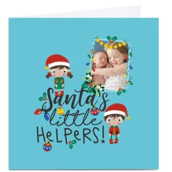 Clearance Personalised Rachel Griffin Christmas Card - Little Helpers Christmas|Photo