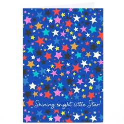 Kids Card Factory Personalised Rachel Griffin Birthday Card - Shining Bright, Little Star!