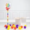 Card Factory Personalised Rainbow Circle Confetti Bubblegum Balloon & Minis - DELIVERED INFLATED!