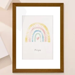 Kids Card Factory Personalised Rainbow Framed Print