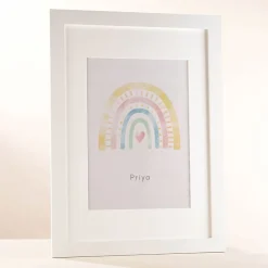 Kids Card Factory Personalised Rainbow Framed Print