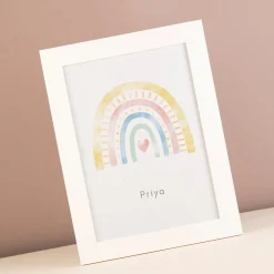 Kids Card Factory Personalised Rainbow Framed Print