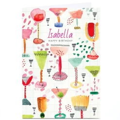Best Personalised Rebecca Prinn Birthday Card - Cocktails Birthday|For Him