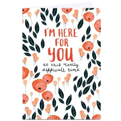 Clearance Personalised Rebecca Prinn Card - I'm Here For You Any Occasion|Sympathy