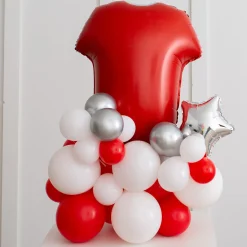 Personalised Red Football Shirt Balloon Stack - Delivered Inflated! Kids Balloons For Kids|Balloons For Him