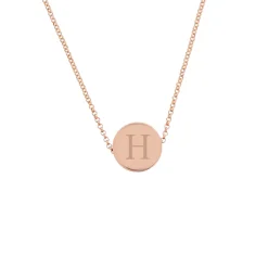 Clearance Personalised Rose Gold Disc Necklace 40Th Birthday|30Th Birthday