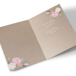Card Factory Personalised Save The Date Card - Rustic Floral