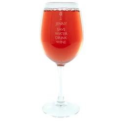 Hot Personalised Save Water Wine Glass 90Th Birthday|80Th Birthday