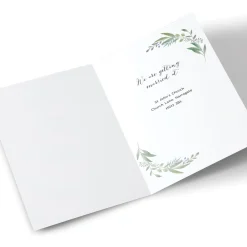 Card Factory Personalised Save-The-Date Card - Modern Botanical