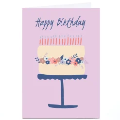 Discount Personalised Sazerelli Birthday Card - Cake Stand Birthday|For Her