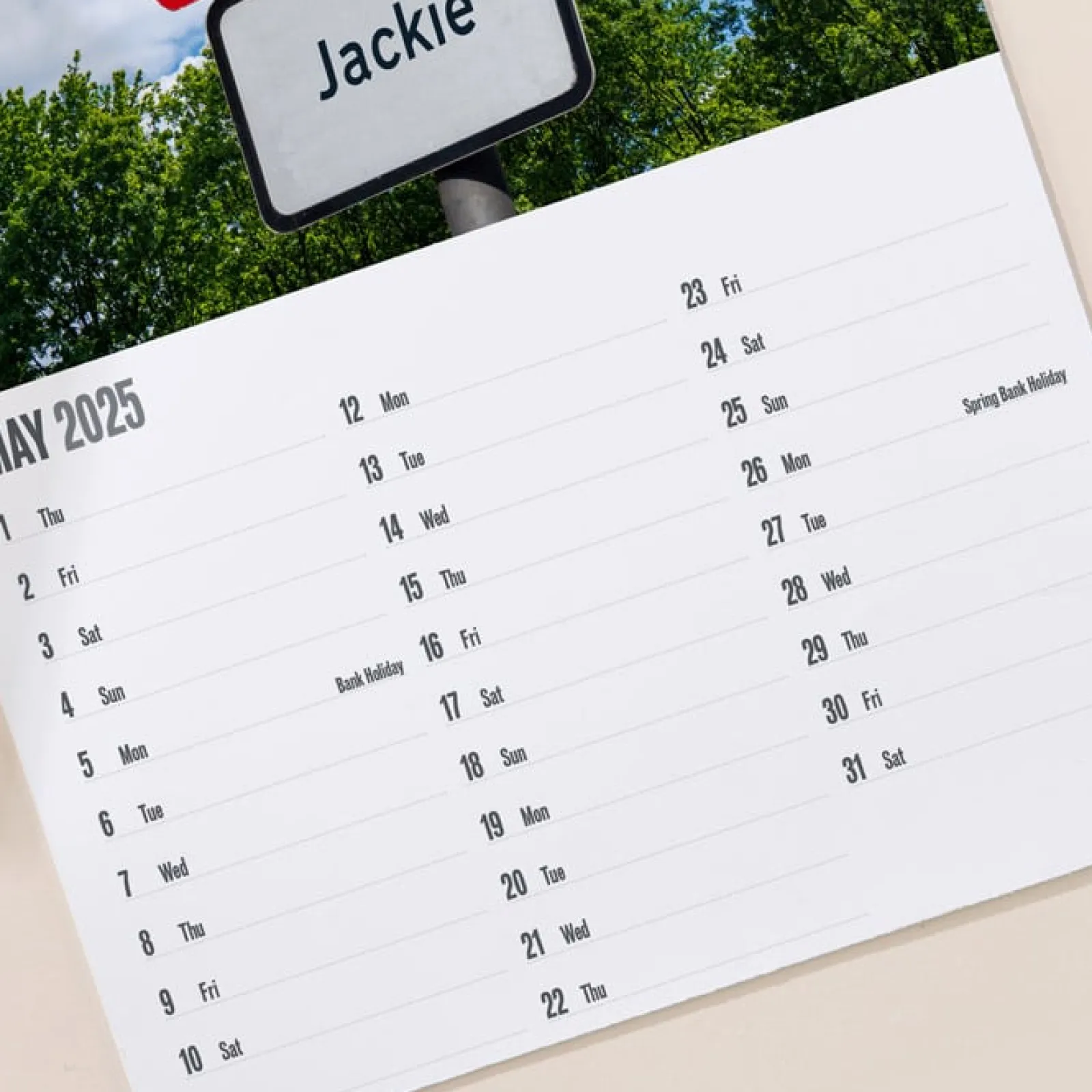 Card Factory Personalised Senior Moments Calendar - 2024-2025 Edition