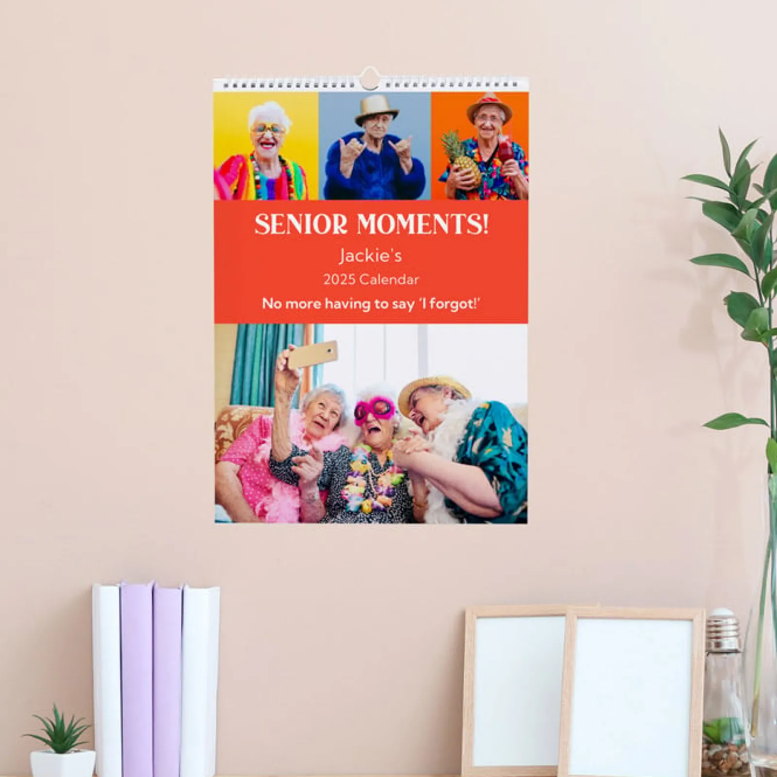 Card Factory Personalised Senior Moments Calendar - 2024-2025 Edition
