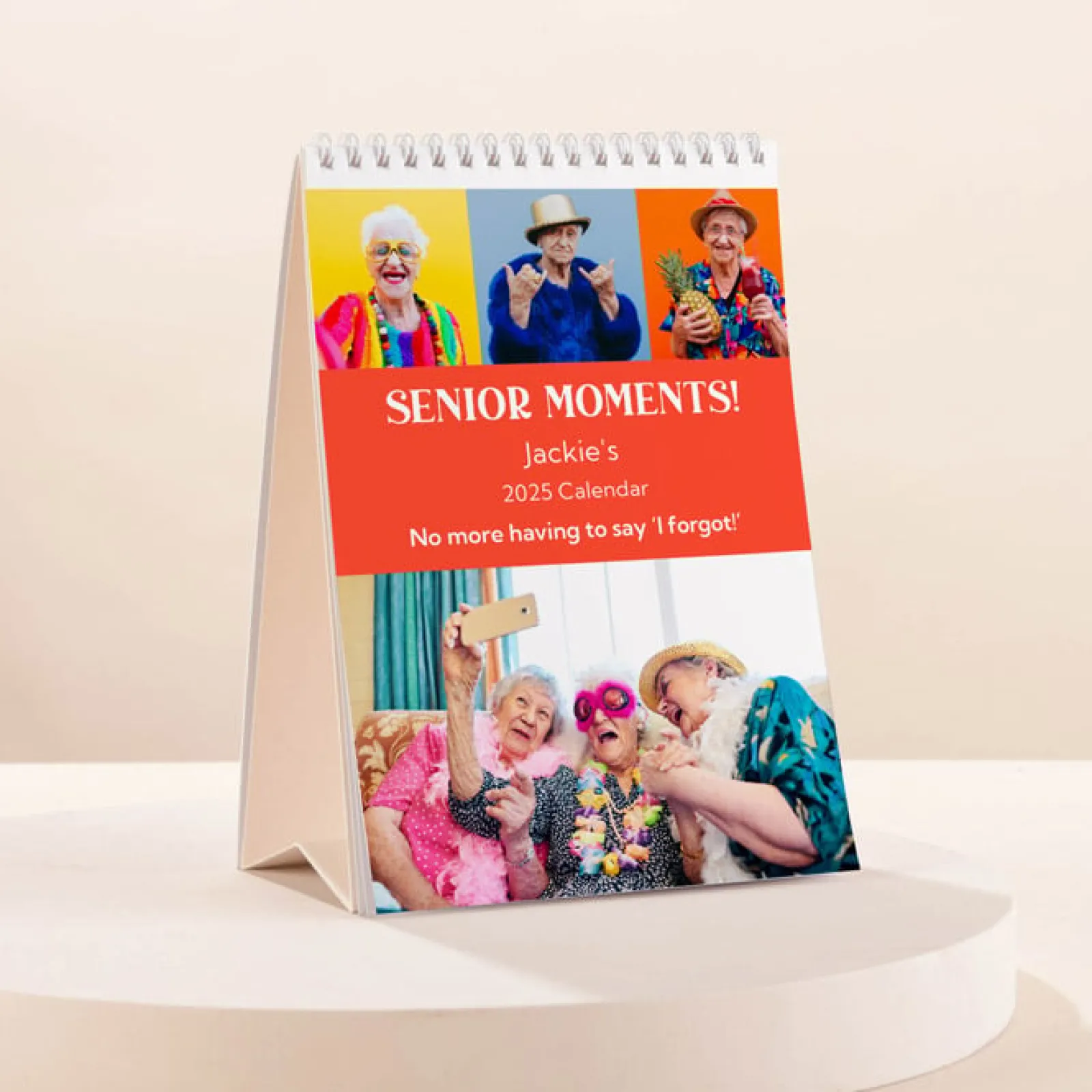 Card Factory Personalised Senior Moments Calendar - 2024-2025 Edition