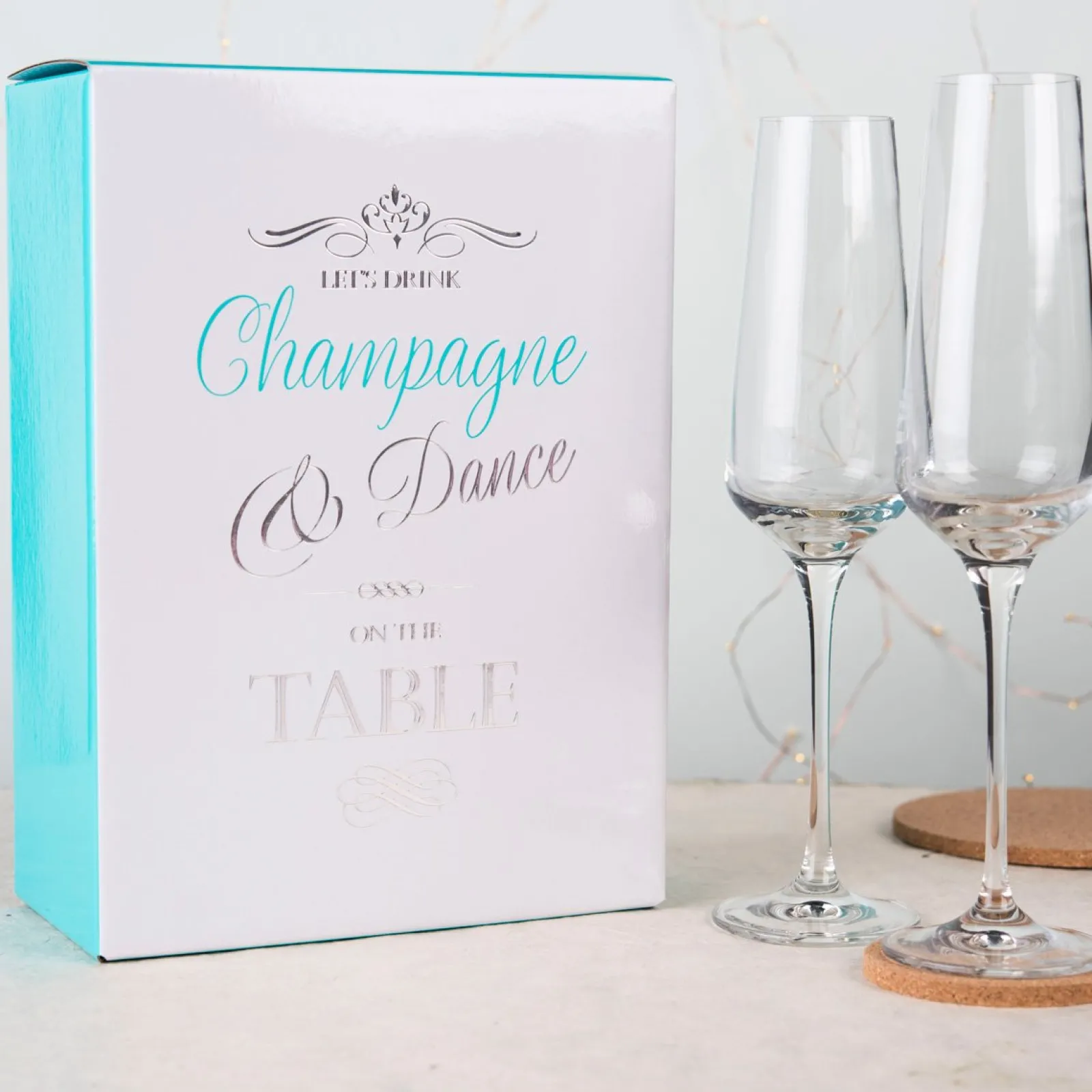 New Personalised Set Of Premium Flutes - Mr & Mrs Personalised Glasses|Glassware
