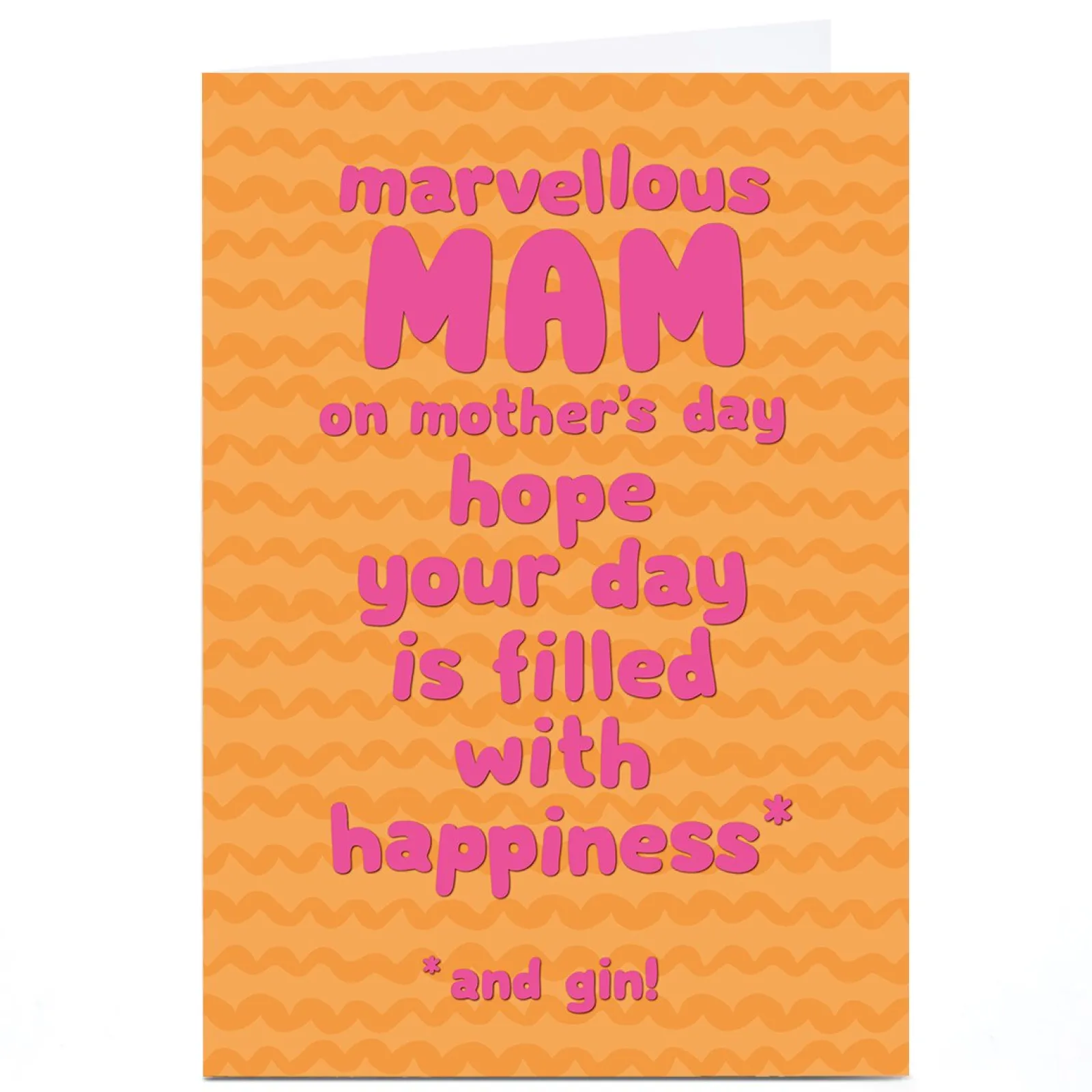 Sale Personalised Shout! Mother's Day Card - Marvellous Mam Funny