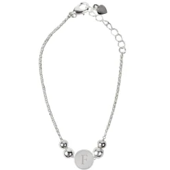 Best Personalised Silver Disc Bracelet Personalised Jewellery And Keepsakes|Jewellery & Keepsakes