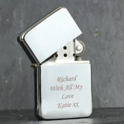 Card Factory Personalised Silver Lighter - Any Message