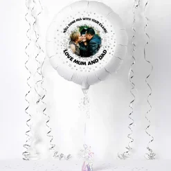 New Personalised Silver Star Exam Success Photo Balloon Personalised Party|Balloons For Him