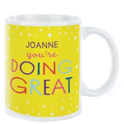 Clearance Personalised Smiley Happy People Mug - You're Doing Great! Personalised Mugs|Mugs
