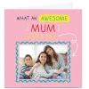 Card Factory Personalised Smiley Happy People Card - Awesome Mum