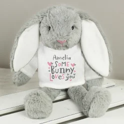 Kids Card Factory Personalised Some Bunny Loves You Rabbit Soft Toy
