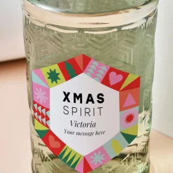 Discount Personalised Sphere Vodka - Xmas Spirit Festive Shapes Christmas Gifts|Gifts For Her