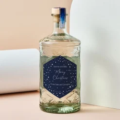 Card Factory Personalised Sphere Vodka - Blue and White Stars