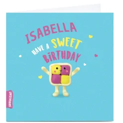 Online Personalised Squidgalicious Birthday Card - Battenberg Kids For Kids|Birthday