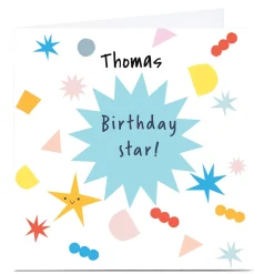 Personalised Squirrel Bandit Birthday Card - Star Kids For Kids|Birthday