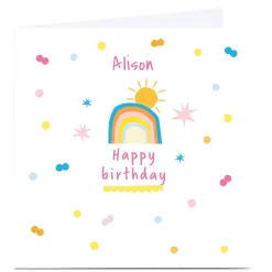 Discount Personalised Squirrel Bandit Birthday Card - Little Rainbow Kids For Kids|For Niece