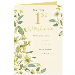 Card Factory Personalised 1st Anniversary Card - This Wonderful Occasion