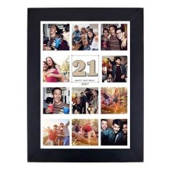 Online Personalised 21st Birthday Milestone Age Photo Print - Vintage Collage, Editable Age 21St Birthday|Personalised Canvas & Wall Art