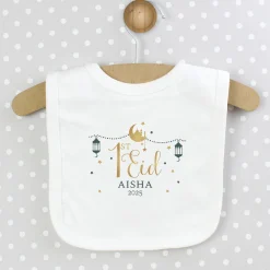 Discount Personalised 1st Eid Baby Bib Jewellery & Keepsakes|Gifts For Babies