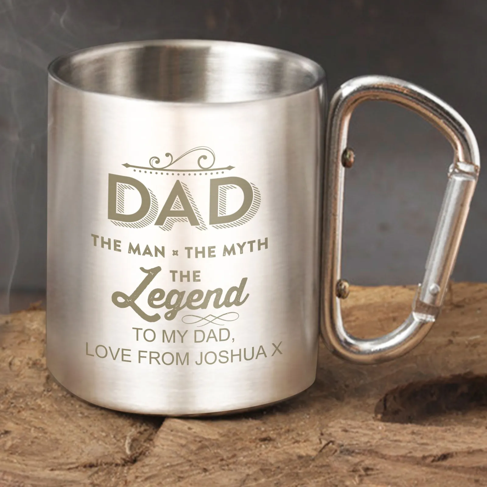 Discount Personalised Steel Mug - Dad The Legend Personalised Mugs|Mugs