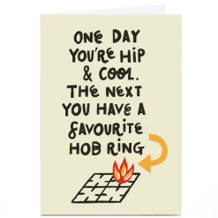 Sale Personalised Stevie Studio Card - One Day You're Hip & Cool For Husband|Trending