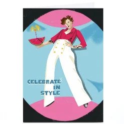 Card Factory Personalised Stevie Studio Card - Celebrate in Style